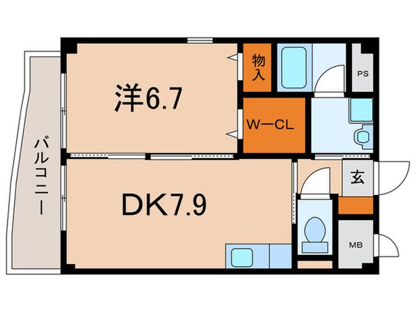 シャルム八田の物件間取画像